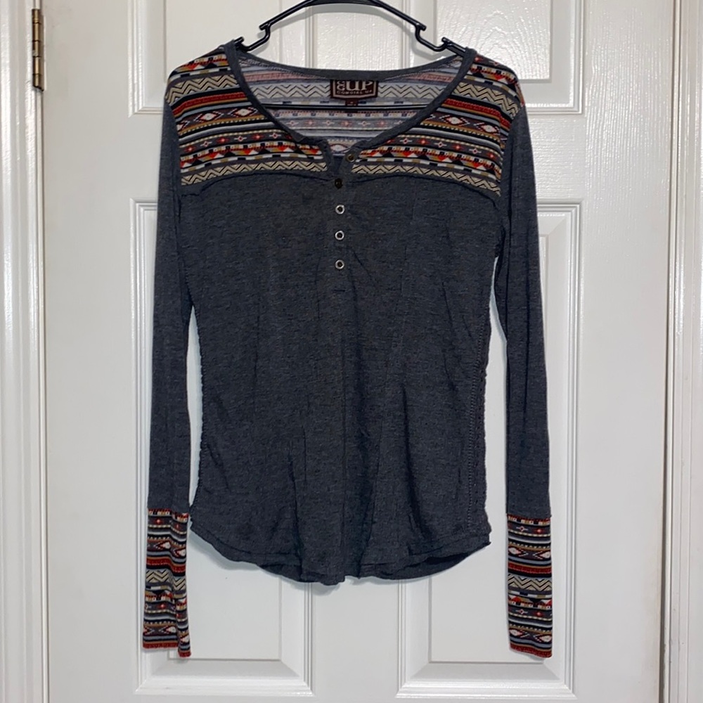 Grey Long Sleeve Shirt